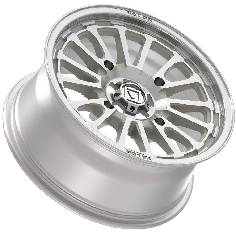 V14 UTV Raw Machined Wheel (15x7 20mm 4x137) Valor Offroad