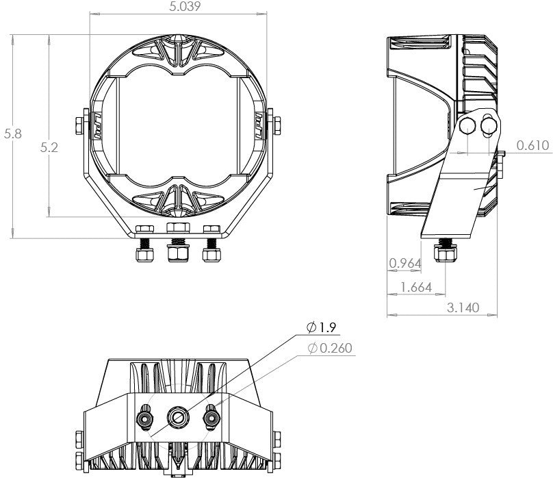 LP4 Pro LED Light Pods Pair UTV Lighting - Studio View | Baja Designs