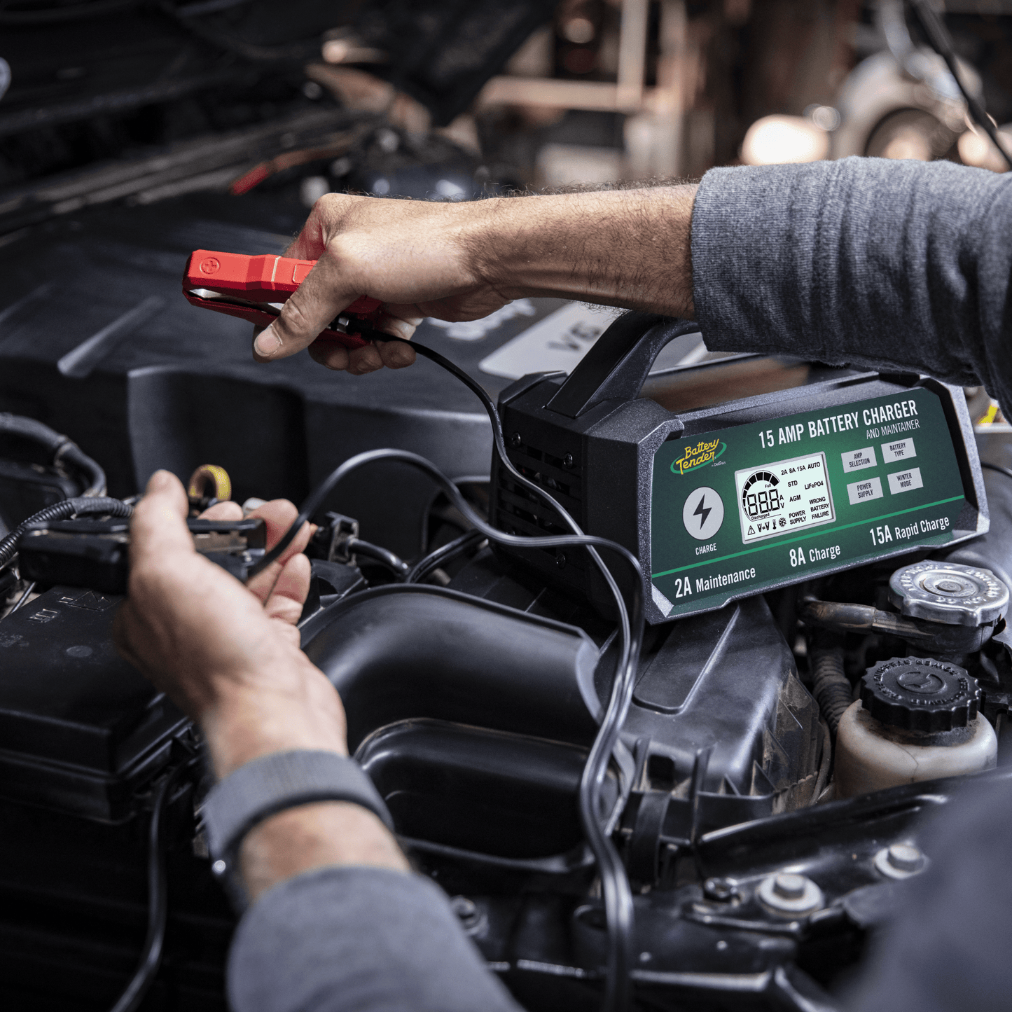 Power Tender 15/8/2 Amp 12V Battery Charger and Maintainer