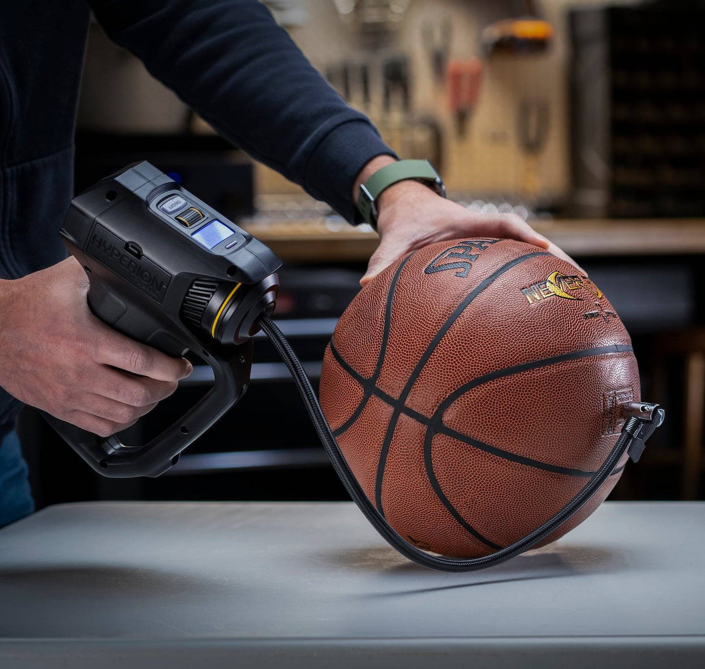 Lift-Assist Portable Tire Inflator