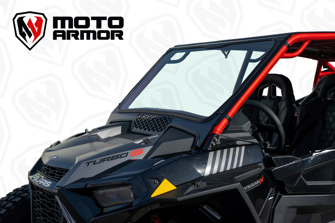Moto Armor Polaris RZR XP 1000 / Turbo Voodoo Cage Glass Windshield - view 5