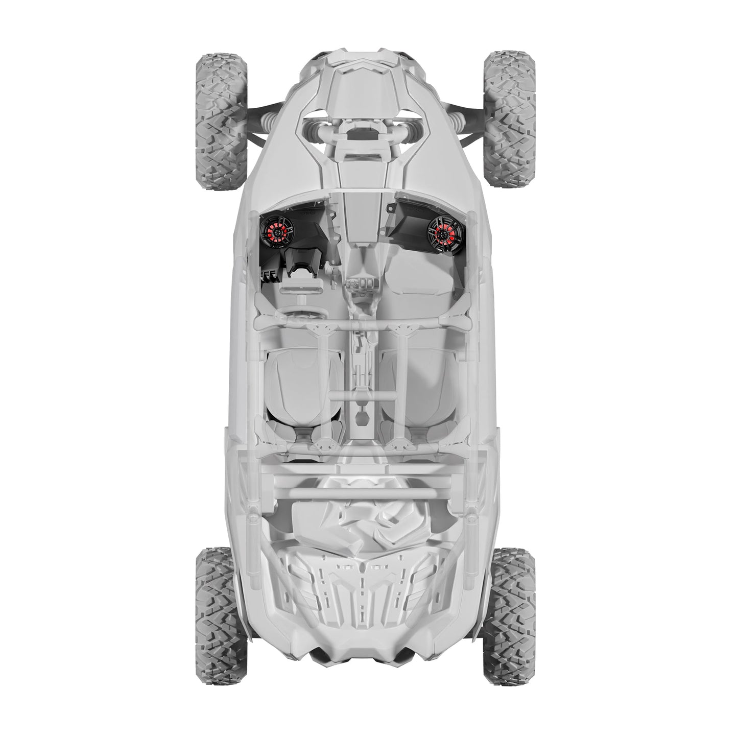Can-Am Maverick X3 Dashboard Panel 6.5" Speakers with Digital Lights