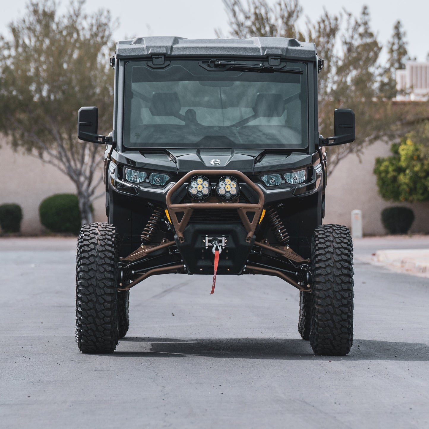 Can-Am Defender 2.5in Forward Front A-Arm Kit Off-Road SxS - Detail Shot | Lone Star Racing