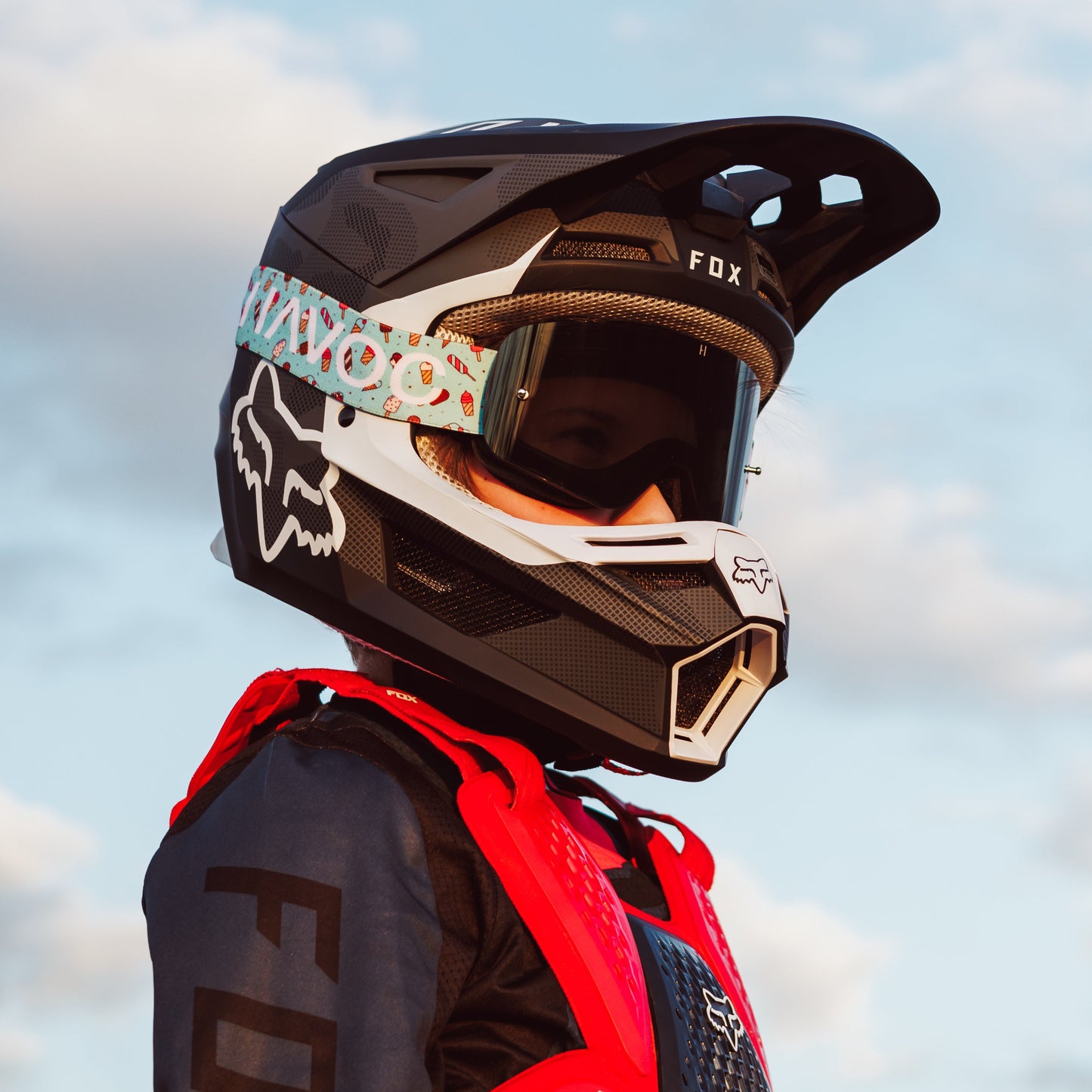 Youth Legacy Goggle (Ice Cream) SxS - Installed View | Havoc