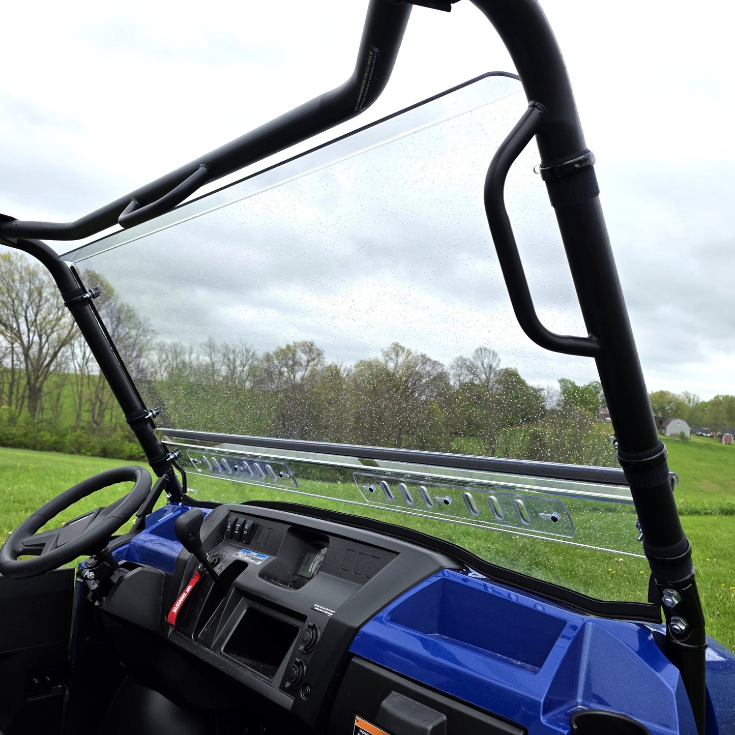 3 Star UTV Scratch-Resistant Windshield for Kawasaki Mule Pro FXR Side by Side