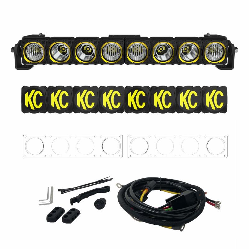 FLEX ERA LED Light Bar 20in Master Kit SxS - Installed View | KC HiLiTES