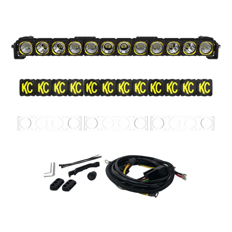 FLEX ERA LED Light Bar 30in Master Kit SxS - Installed View | KC HiLiTES
