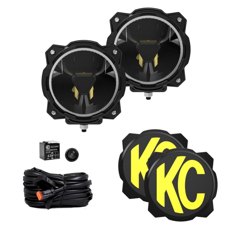 Gravity Titan LED Wide-40 Beam Light Pods (Pair) | KC HiLiTES