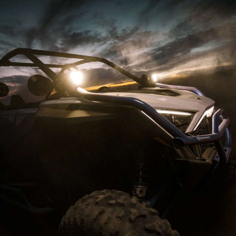 FLEX ERA 3 Single Master LED Light Pod Kit SxS Part - Installed View | KC HiLiTES