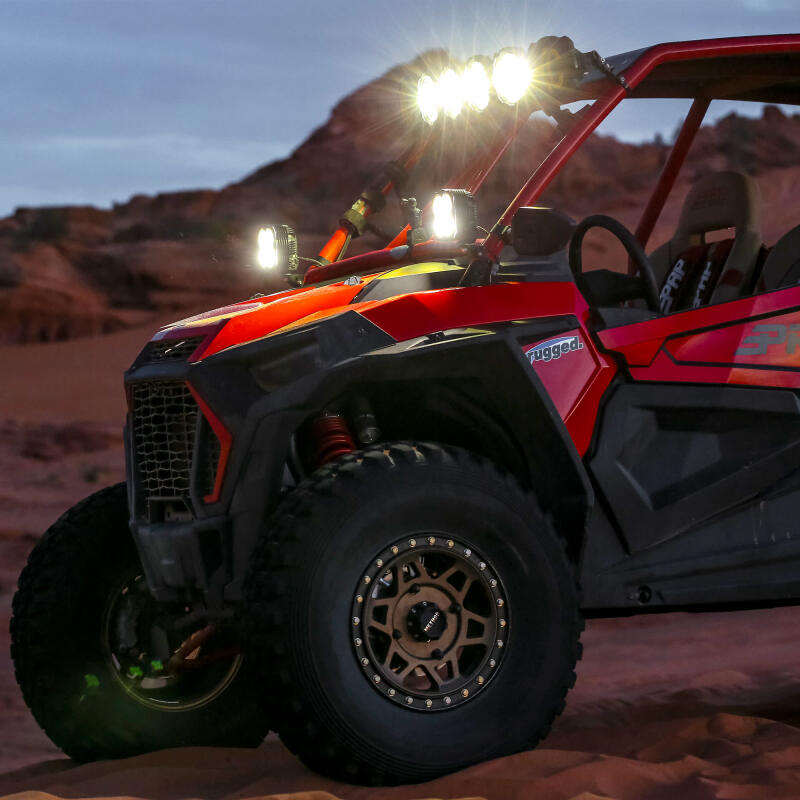 FLEX ERA 4 2-Light Master LED Light Pod Kit SxS Off-Road - Top View | KC HiLiTES