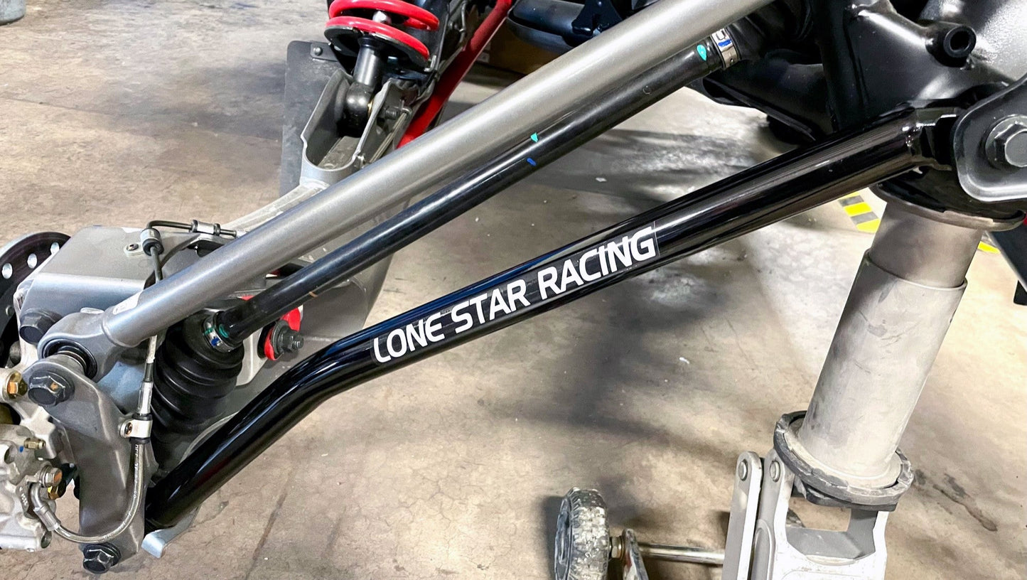 Polaris RZR Pro R / Turbo R High Clearance Lower Radius Rods SxS Off-Road - Top View | Lone Star Racing