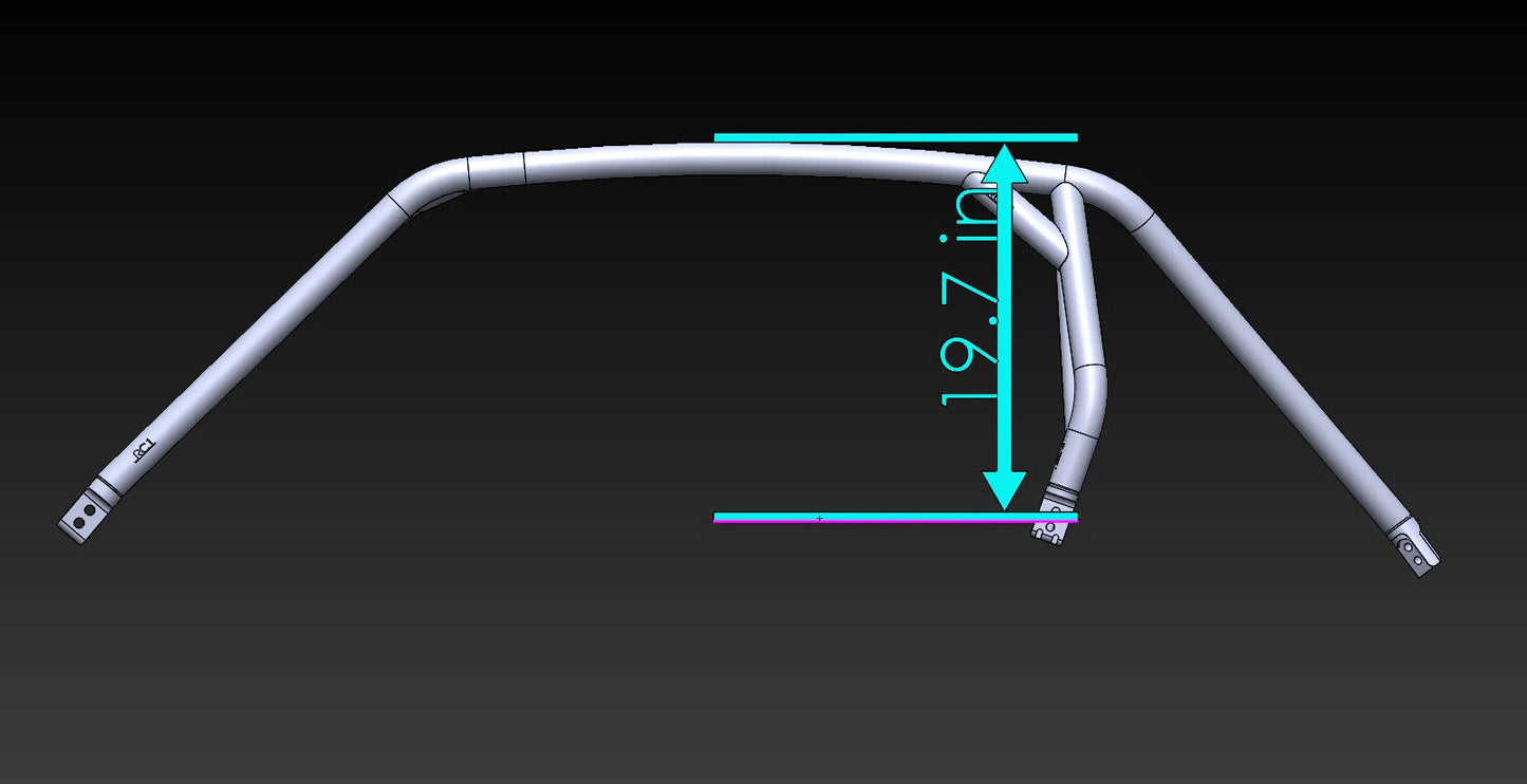 Polaris RZR XP 1000 / Turbo 2-Seat Radius Roll Cage