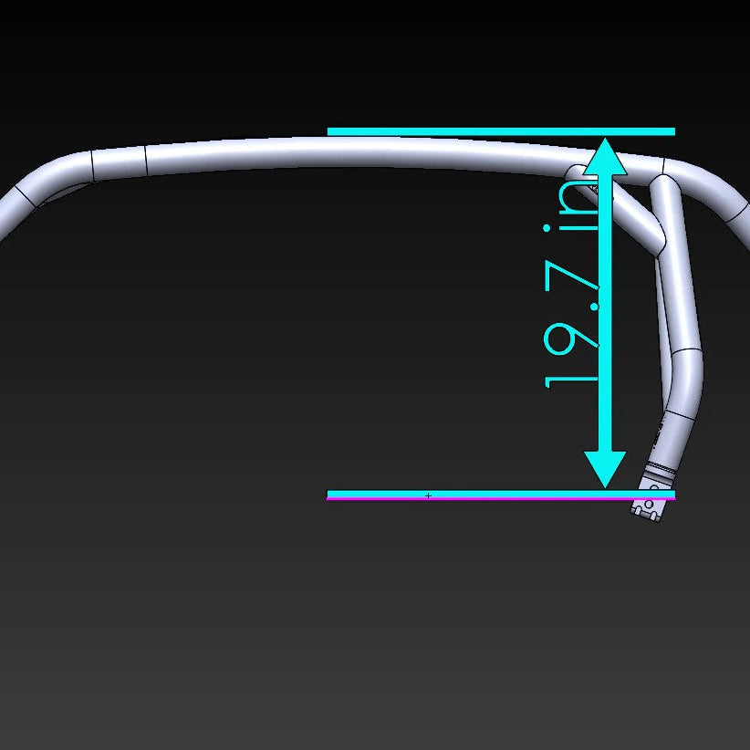 Polaris RZR XP 1000 / Turbo 2-Seat Radius Roll Cage by FastLab UTV, detail view