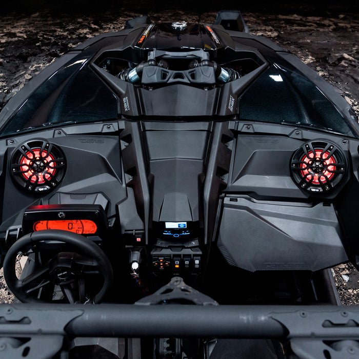 Can-Am Maverick X3 Stage 2 Audio Kit UTV Lighting - Studio View | DS18