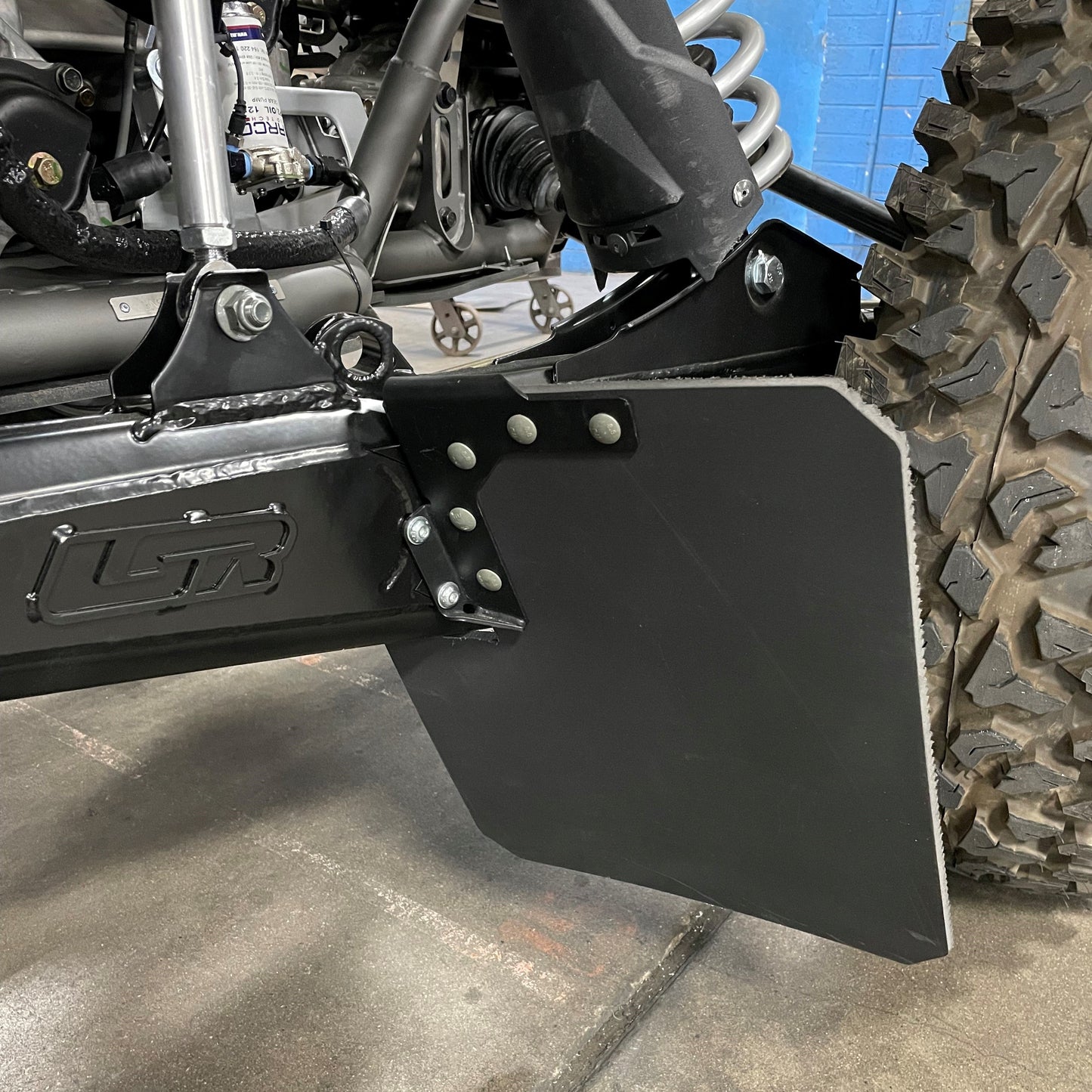 Polaris RZR Pro R Mud Flap Kit SxS - Installed View | Lone Star Racing