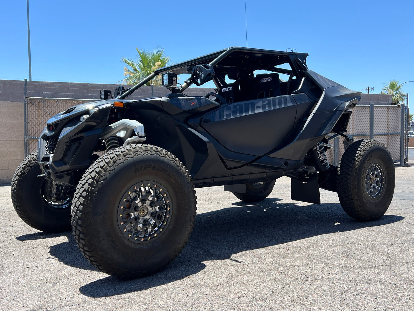 Can-Am Maverick R Mud Flap Kit SxS Off-Road - Top View | Lone Star Racing