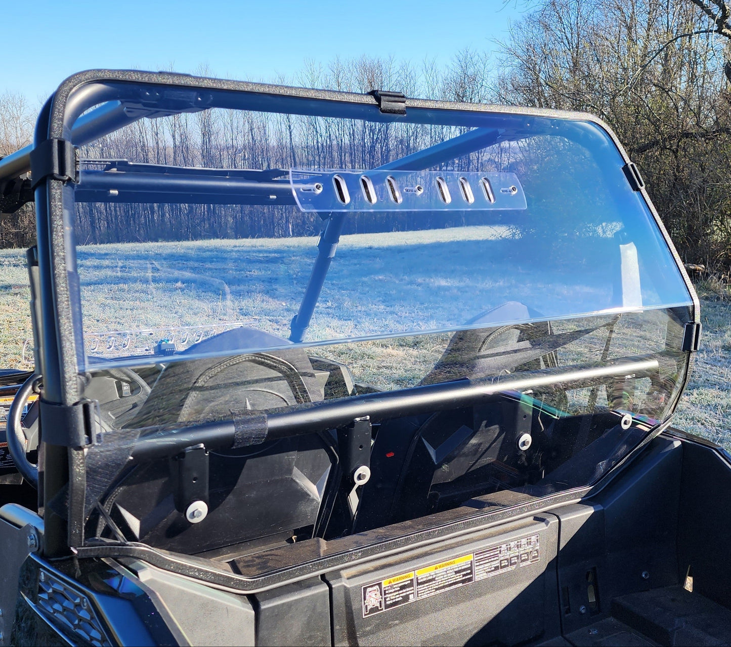 3 Star UTV Polycarbonate Rear Windshield for Polaris RZR 900 1000 Side by Side