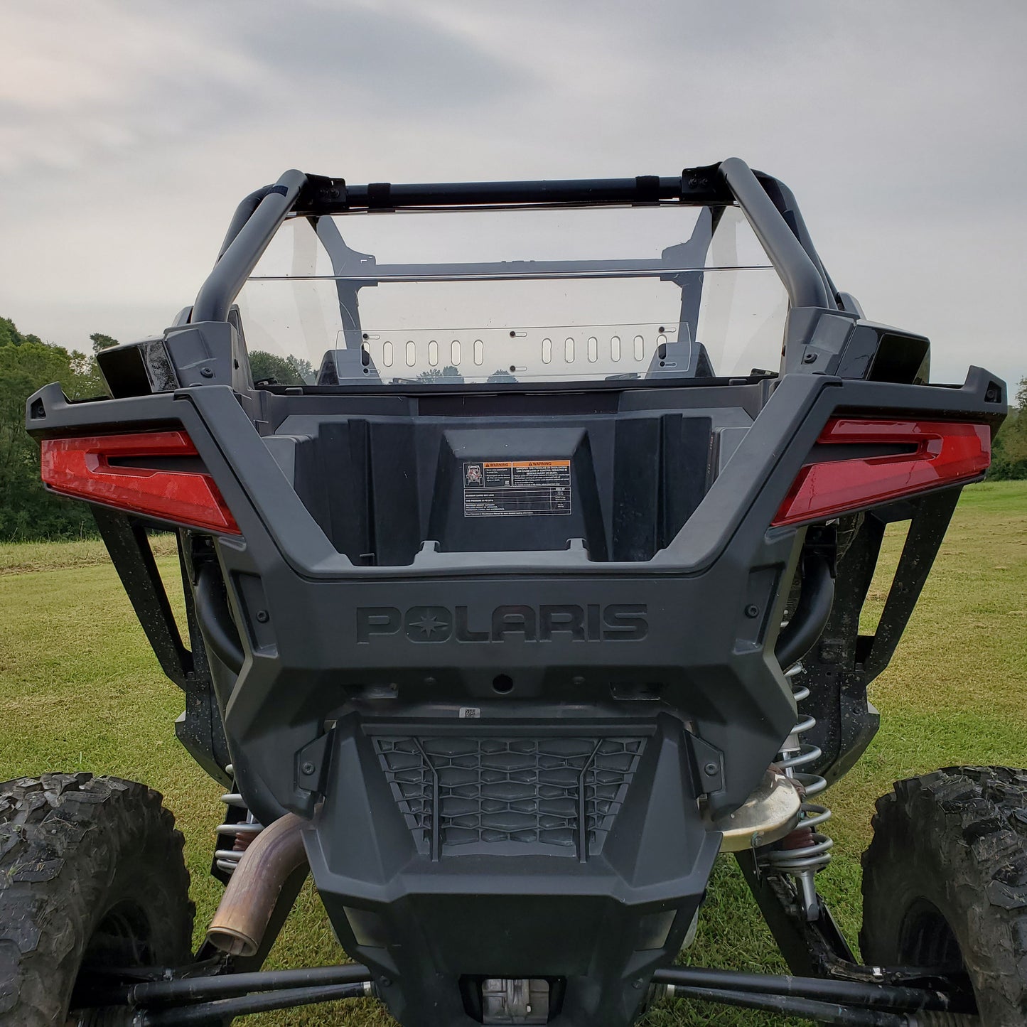 3 Star UTV Polycarbonate Rear Windshield for Polaris RZR Pro XP Turbo R SxS