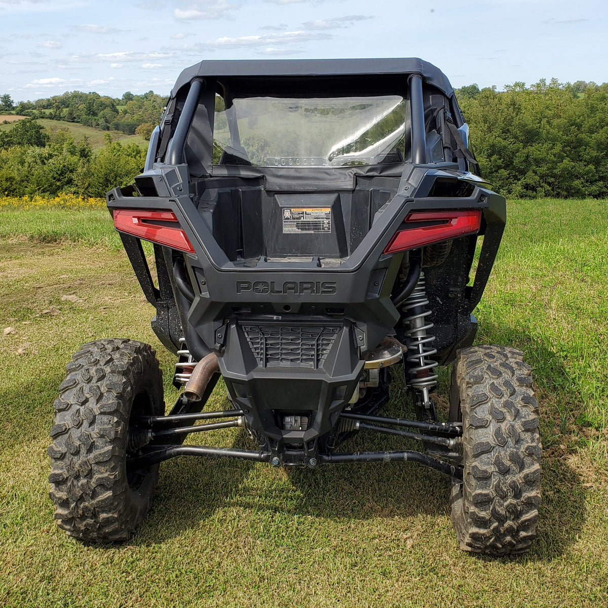 Polaris RZR Pro XP / Turbo R Soft Rear Windshield by 3 Star UTV, product view 4