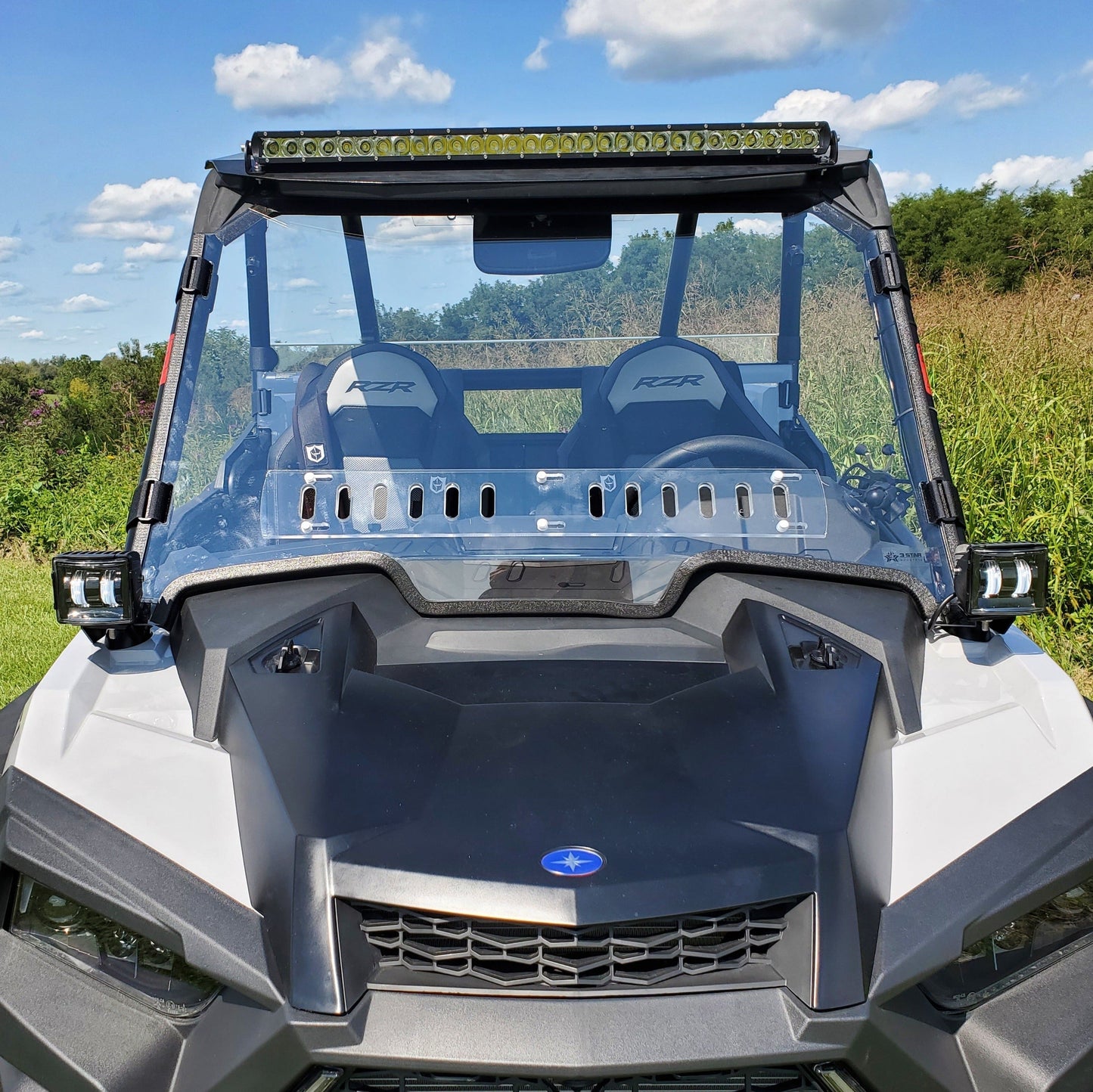 Polaris RZR XP 1000 / XP Turbo (2019-2023) UTV Polycarbonate Front Windshield | 3 Star UTV