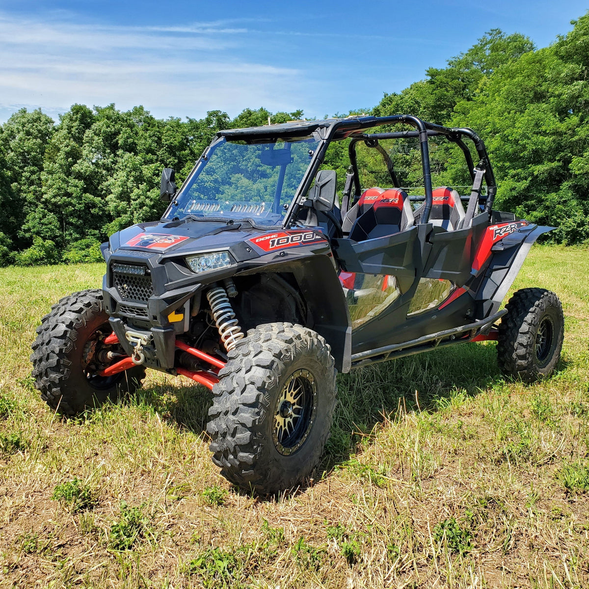Polaris RZR Scratch Resistant Polycarbonate Front Windshield | 3 Star UTV