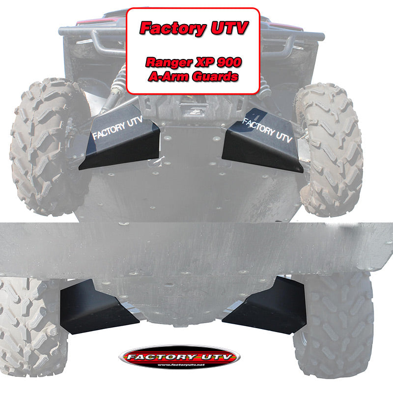 Polaris Ranger XP 900 UHMW A-Arm Guards SxS - Installed View | Factory UTV