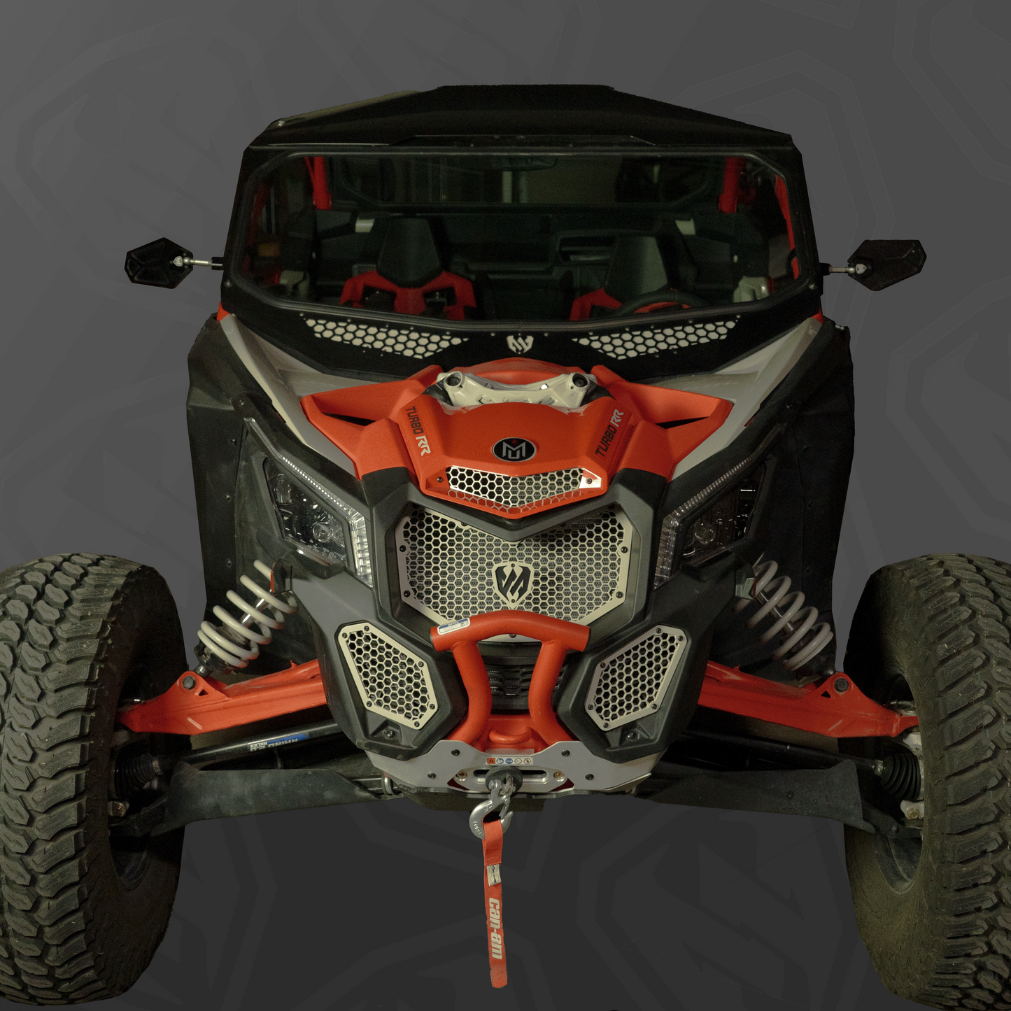 Moto Armor Can-Am Maverick X3 Front Radiator Grille Set - view 7
