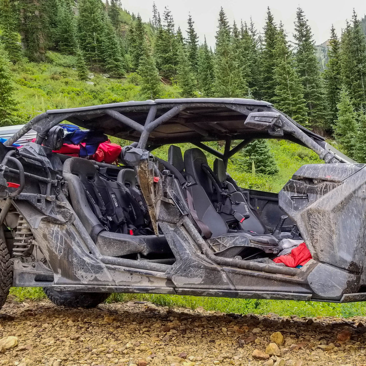 Can-Am Maverick X3 MAX Rear Bench Seat with Harnesses | UTVMA