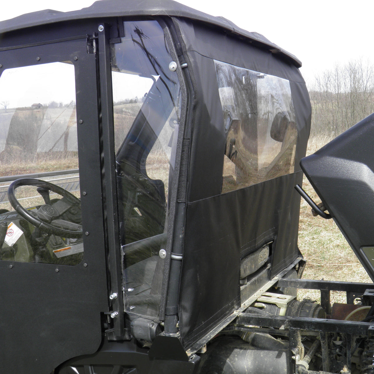 Yamaha Viking Soft Rear Windshield by 3 Star UTV, product view 4
