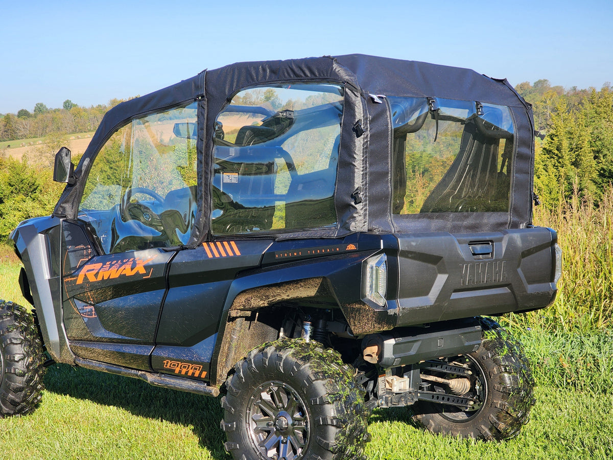 Yamaha Wolverine RMAX4 Upper Doors & Rear Windshield by 3 Star UTV, product view 4