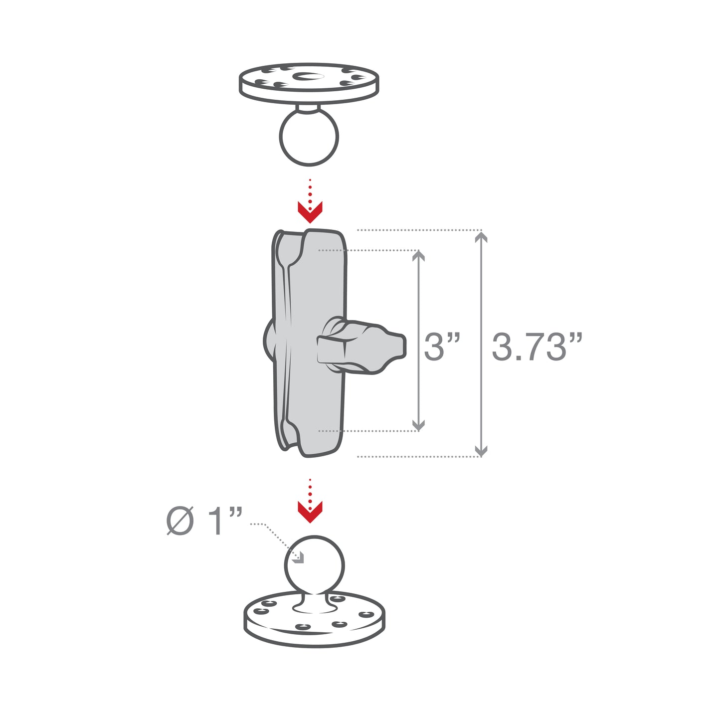 Double Socket Arms (B Size)