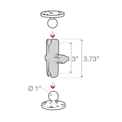 Double Socket Arms (B Size)