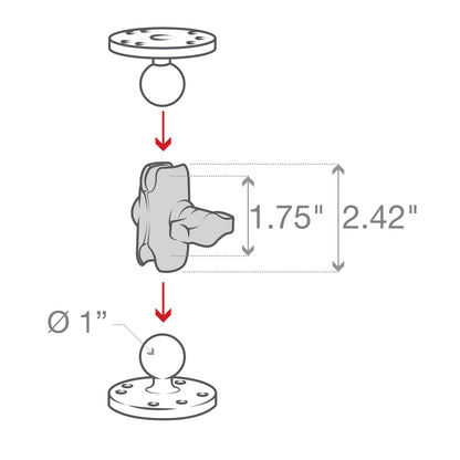 Double Socket Arms (B Size)