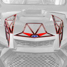 Polaris RZR XP Turbo / Turbo S Custom Two-Tone Steel Hood Bling Panels | 50 Caliber Racing