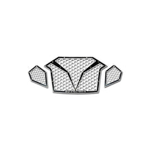 Polaris RZR Pro R Turbo R Steel Honeycomb Front Grille UTV - Front View | 50 Caliber Racing