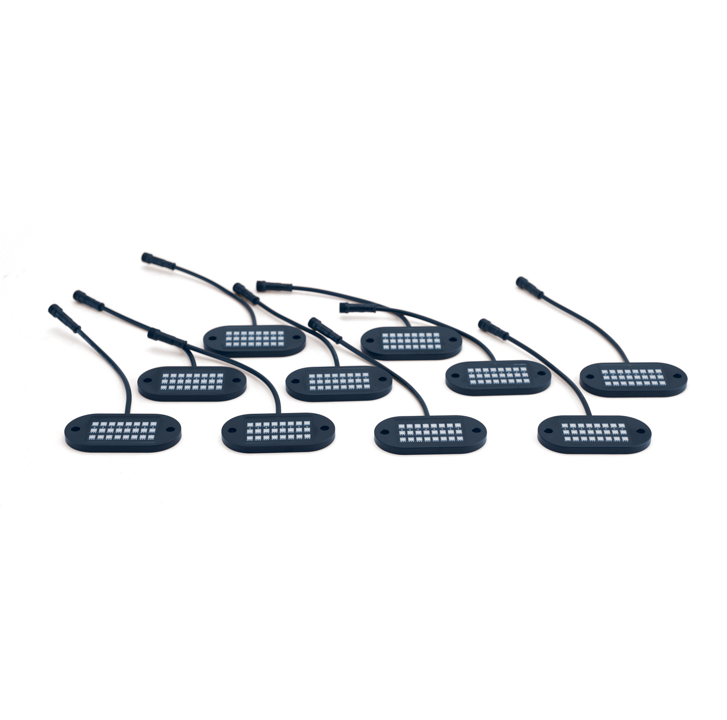 10 Pod 187 Style Rock Lights 2.0 with Control Harness 5150 Whips