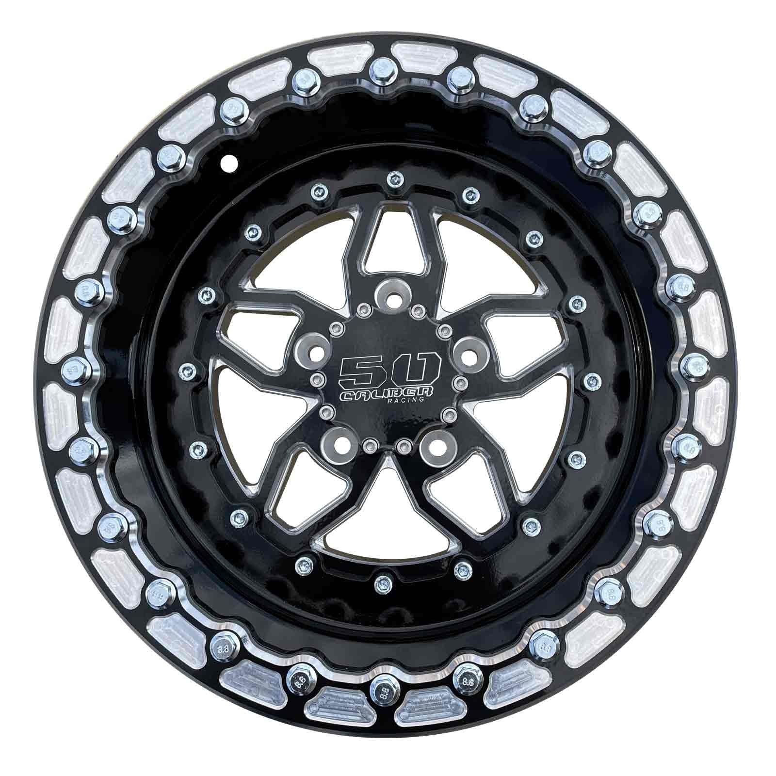 501 Billet Aluminum Beadlock Wheel by 50 Caliber Racing, front view
