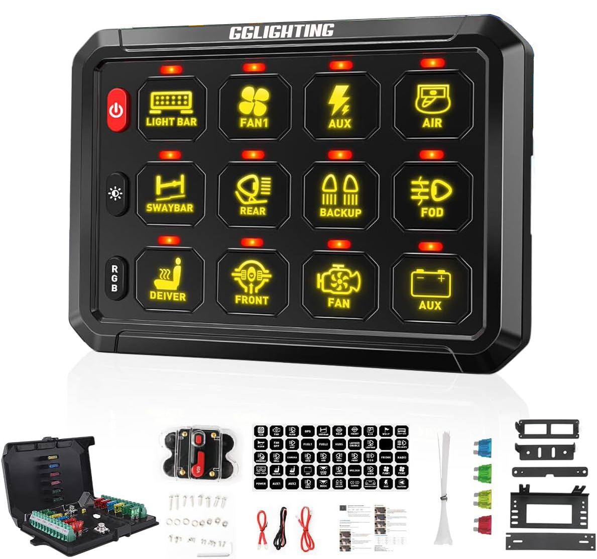 12-Gang Switch Panel GGLighting