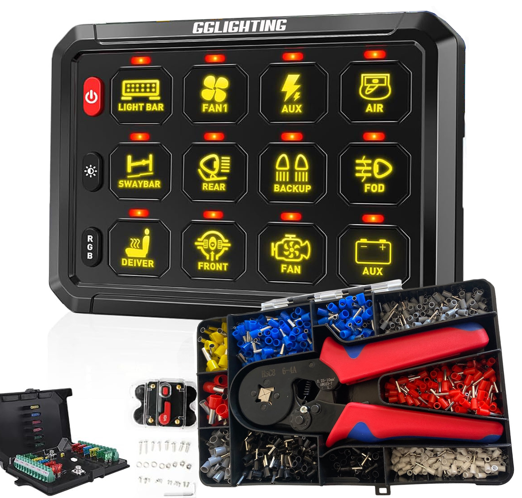 12-Gang Switch Panel GGLighting