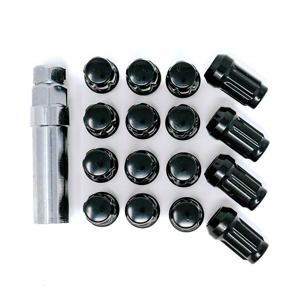 12x1.5 UTV Wheels Black Lug Kit (4-Lug) Valor Offroad