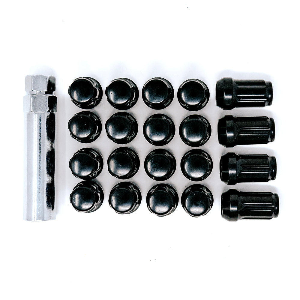 12x1.5 UTV Wheels Black Lug Nut Kit (5-Lug) Valor Offroad