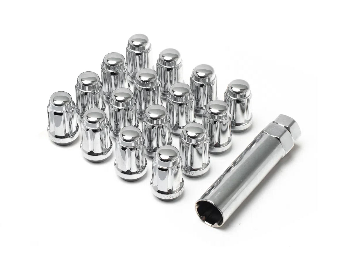 12x1.5 UTV Wheels Chrome Lug Kit (4-Lug) Valor Offroad