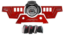 Polaris RZR XP1000 3-Piece 6-Switch CNC Billet Dash Panel with Switches – Red