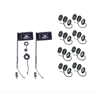 187 Whips and Rock Light Combo Kit 5150 Whips