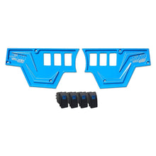 Polaris RZR XP1000 6-Switch CNC Billet Dash Panel with Switches – Blue | 50 Caliber Racing