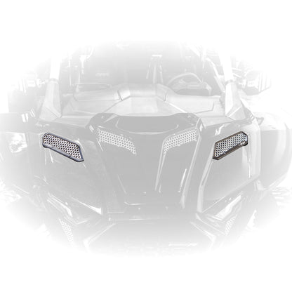 Polaris RZR Pro R / Pro S / Pro XP Billet Aluminum Front Fender Intake Mesh Kit by DRT Motorsports, product view 2