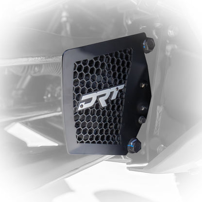 Polaris RZR Pro R / Pro S / Turbo R Front Aluminum Inner CV Boot Guards by DRT Motorsports, front view 4