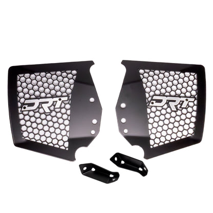 Polaris RZR Pro R / Pro S / Turbo R Front Aluminum Inner CV Boot Guards by DRT Motorsports, front view