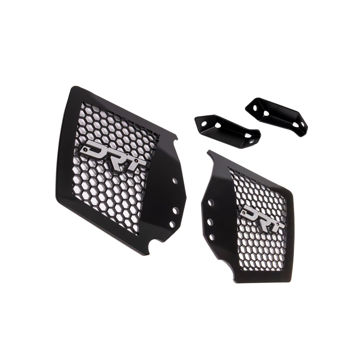 Polaris RZR Pro R / Pro S / Turbo R Front Aluminum Inner CV Boot Guards by DRT Motorsports, front view 3