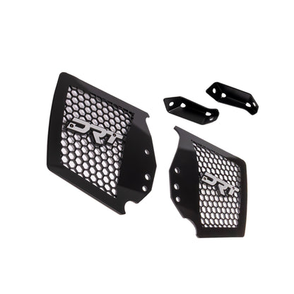 Polaris RZR Pro R / Pro S / Turbo R Front Aluminum Inner CV Boot Guards by DRT Motorsports, front view 3